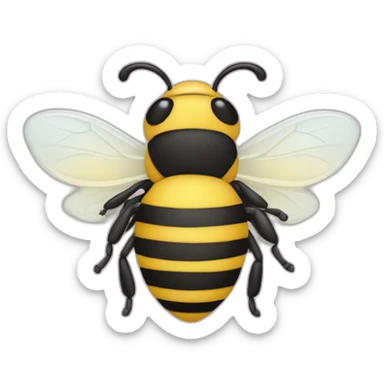 Abeja bebe en colores pasteles  sticker