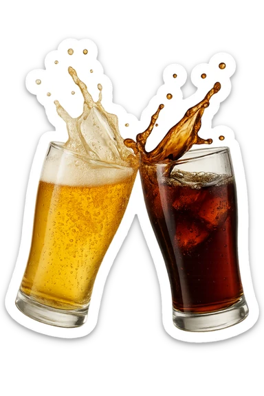 2 drink che fanno brindisi sticker