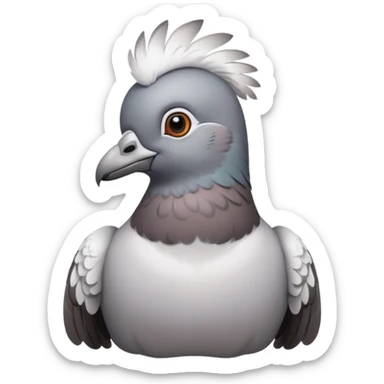 The most elite looking pigeon ever sticker