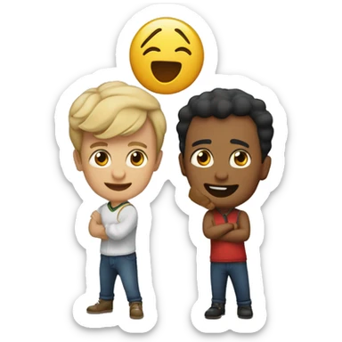 cuatro personas jugando al parchís sticker