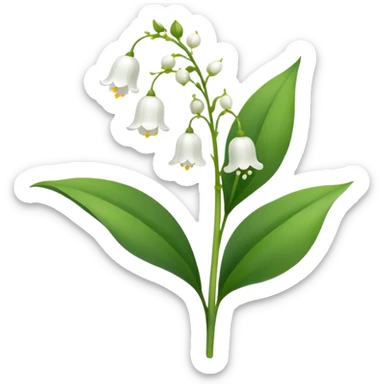 lily of the velly sticker