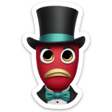 sir pentious Hazbin Hotel sticker