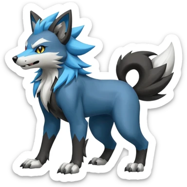 Obstagoon-Manectric-Luxray-Lycanroc-fusion sticker