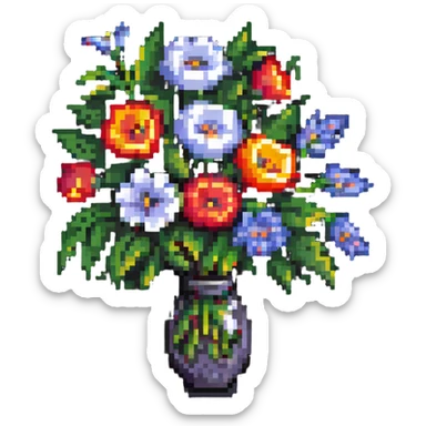 Beautiful bouquet sticker
