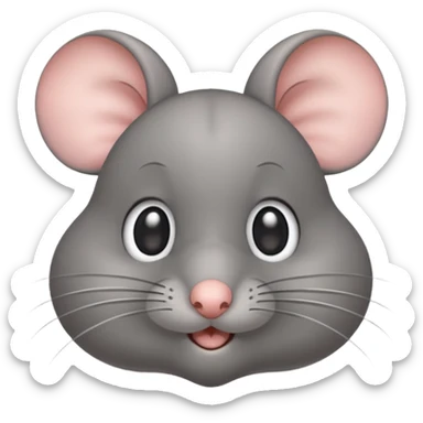 Un ratón cute volteando los ojos 🙄 como ese emoji SOLO LOS OJOS sticker