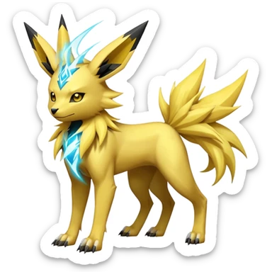 Jolteon-Luxray-Manectric-Fakémon-hybrid-creature (full body)  sticker