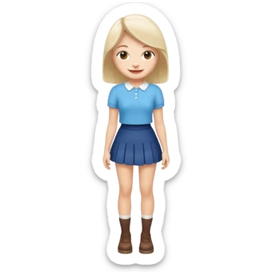 Jennie full body in shortest skirt sticker