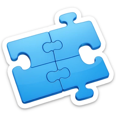 one single Puzzle Piece sticker