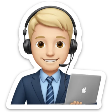 Por favor hace un emoji para una empresa de community manager, tiene que ser profesional, atractivo, elegante y empresarial, como así tambien tiene que ser hombre en los emojis sticker