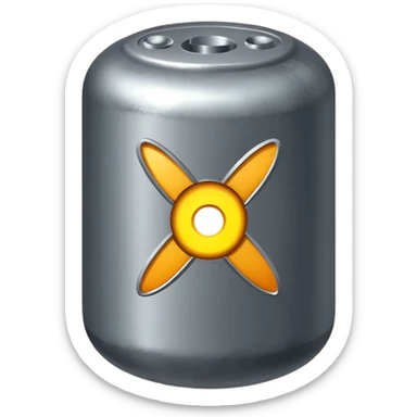 atom bomb, not an explosion the bomb itself sticker