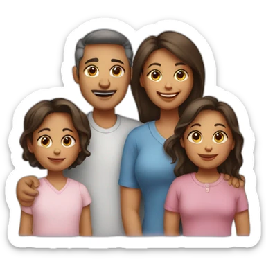 family 8 children 1 father 1 mother sticker