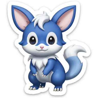 Azurill-Marill-Meowstic-Minccino-Absol-fusion  sticker
