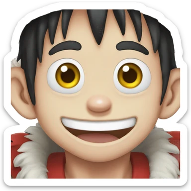 Monkey.D.luffy étonne  sticker