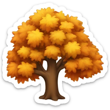 1 autumn tree sticker