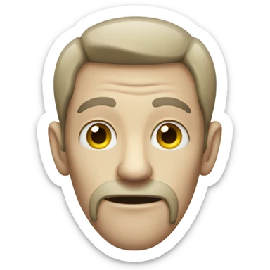 Pale lanky scary man sticker