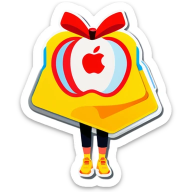 A Person showing a Apple Gift Card 15€ sticker