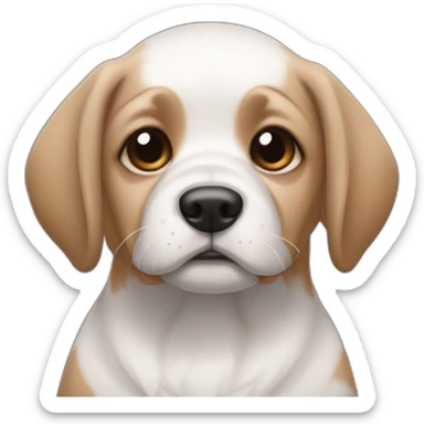 cachorro vira lata de fralda sticker