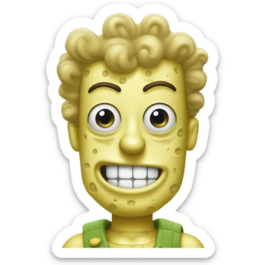 spongebob pratick sticker
