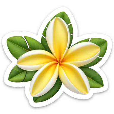 Plumeria sticker