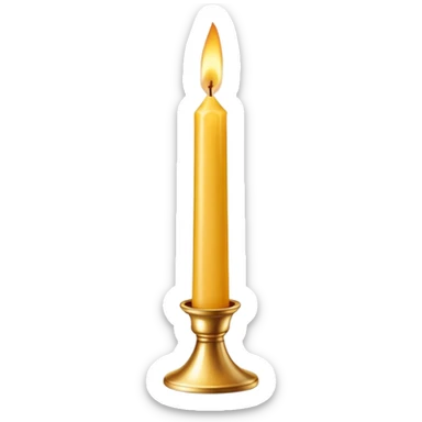 +1 beautiful and elegant golden birthday candle sticker