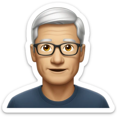 asia tim cook sticker