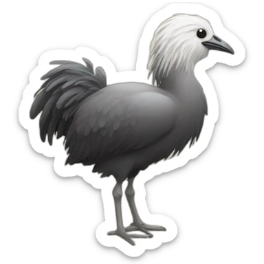 autruche qui cache sa tete dans le sable sticker