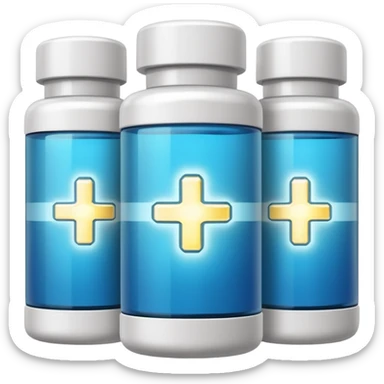 supplements bottles power up sticker