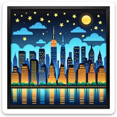NYC Night sticker