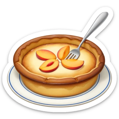 peach dutch baby sticker