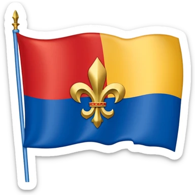 Drapeau de la région du Var 83 en France: composé de cette manière : 🟥🟥🟥🟥🟥🟥🟥
🟨🟨🔵🔵🔵🟨🟨
🟨🟨🔵⚜️🔵🟨🟨
🟨🟨🔵🔵🔵🟨🟨
🟨🟨🟨🟨🟨🟨🟨 sticker