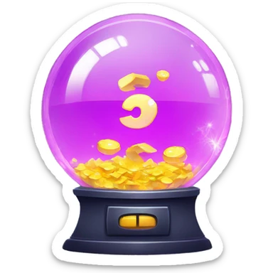 gamble crystal ball with a timer sticker