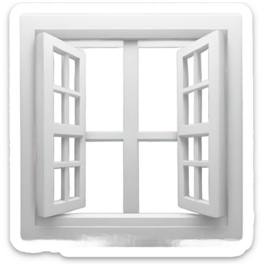 Windows 11 logo monochrome sticker