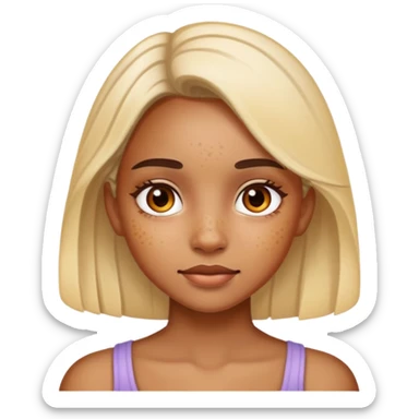 Hyperpigmentation girl sticker
