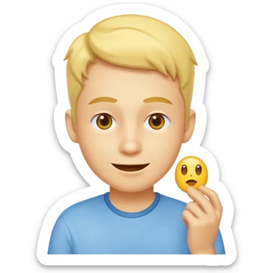 whistling innocent yellow smiley sticker