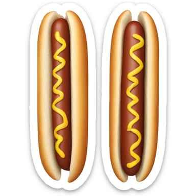 Hot dog in a bikini  sticker