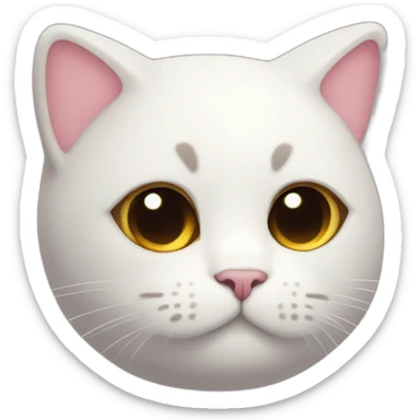 Marshmallow Cat sticker