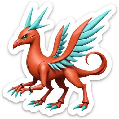 Inteleon-Chocobo-Scizor-Deoxys-Bisharp-Pokémon-Fusion, full body sticker