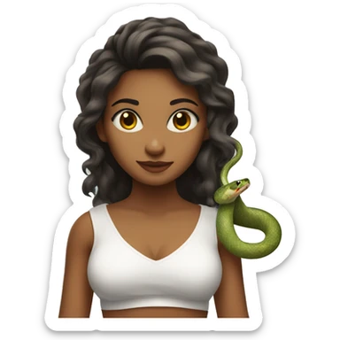 A beautiful girl who has a snake's tail instead of legs sticker