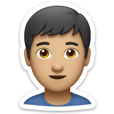 Chinese person with mixed race sticker