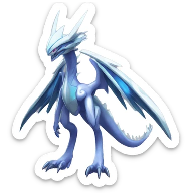  Cool Edgy Shiny Godly Ethereal Digimon-Genesect-Dialga-Reptile full body sticker