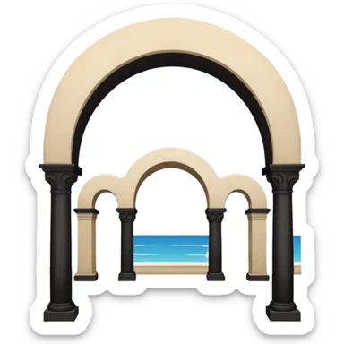 three arch like santa barbara serial sticker