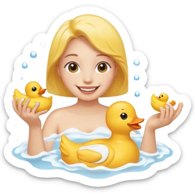 everyday life, bath, food, play sticker