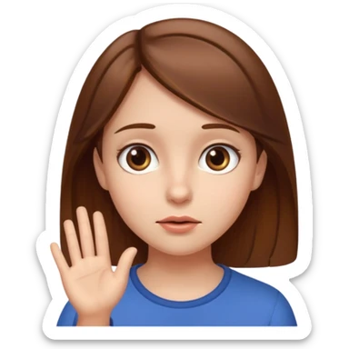 a girl asking how old are you sticker