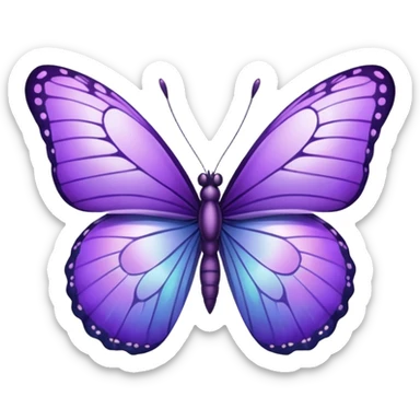 mariposa morada sticker