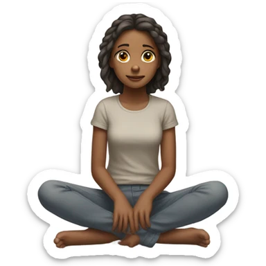 Girl Sliding down wall sticker