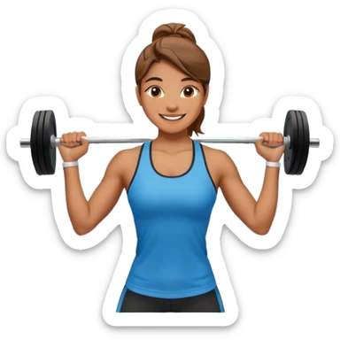 the personal trainer teaching students at the gym sticker