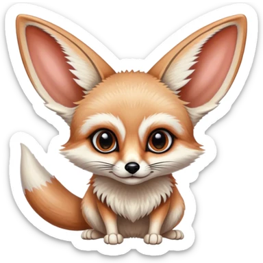 fennec avec des gros yeux sticker