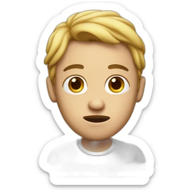 person in doubt sticker