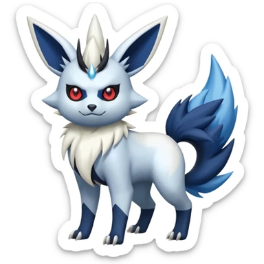 Zangoose-Jolteon-Absol-Meowstic-Fakémon-hybrid-creature (full body)  sticker