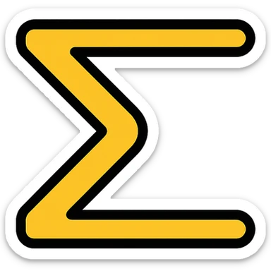 the number eleven represented using Greek alphabet letterforms, stylized, colorful lineal icon with black outlines sticker